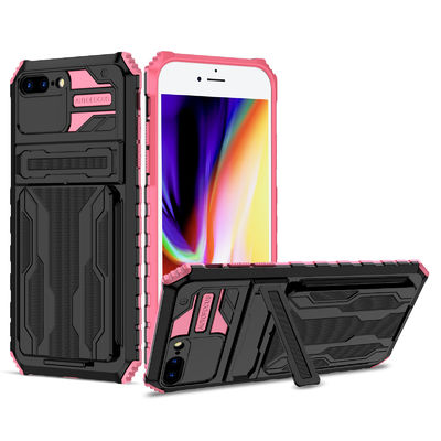iPhone 7PLeather Phone قضية Leather Wallet Phone قضية Iphone Leather. حافظة جلدية لهاتف آيفون 7 بلس