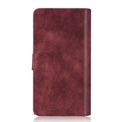 صدمات بو الجلود الحالات الهاتف ديرتبروف فليب حامل بطاقة المحفظة