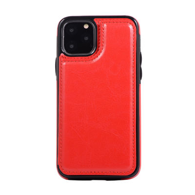 صدمات بو الجلود الهاتف المحمول المحفظة حالة غير مؤذية غطاء IPhone 11