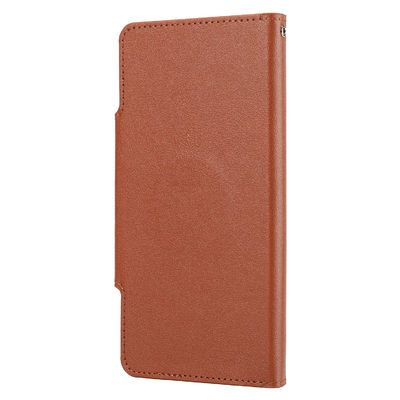 OEM / ODM المحفظة Iphone واقية الحالات بو الجلود الفاخرة حقيقية