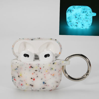 غطاء جراب سماعة رأس غير ضار حافظة من السيليكون المضيء Airpods Pro