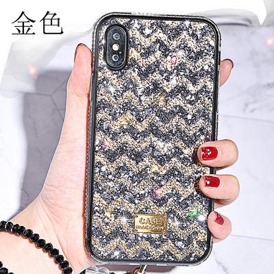 بلينج غليتير صنفلور بيرل الماس غلاف هاتف لـ iPhone 14 13 Pro Xs Max 12 11 XR Soft TP