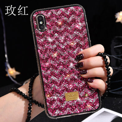 بلينج غليتير صنفلور بيرل الماس غلاف هاتف لـ iPhone 14 13 Pro Xs Max 12 11 XR Soft TP